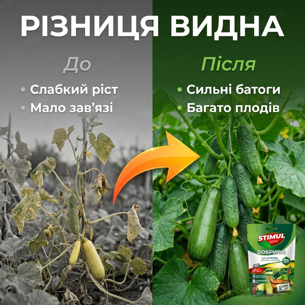 Удобрение кристаллическое Stimul NPK 200г для огурцов кабачков и патиссонов подкормка минеральная корневая - Фото 5 Удобрение кристаллическое Stimul NPK 200г для огурцов кабачков и патиссонов подкормка минеральная корневая - изображение 5