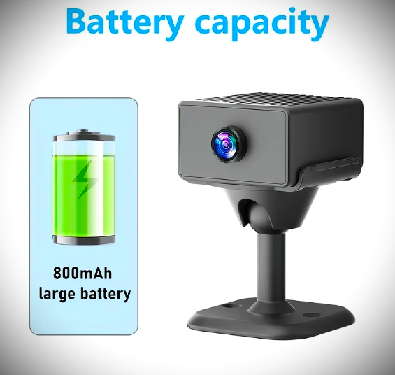 Міні-камера акумулятор з великою ємністю 800mAh перегляд через мобільний додаток - изображение 4