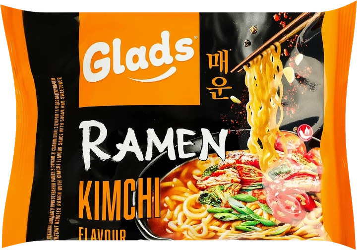 Набор лапши быстрого приготовления Glads Рамен Курица 105 г + Говядина 105 г + Кимчи 105 г (4820286440309) - изображение 2