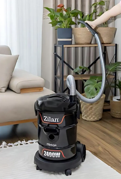 Промышленный пылесос Zilan ZLN2006 2400 Вт контейнер 21 л сухая уборка черный - изображение 14