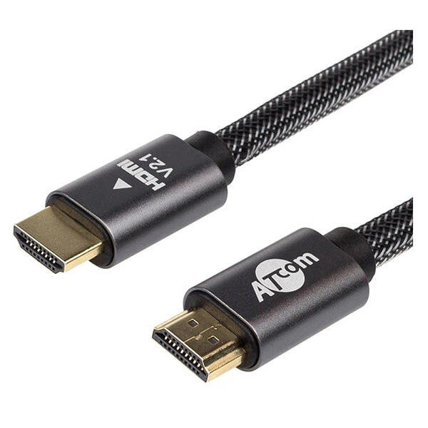 Кабель Atcom, HDMI, 2.0 м., Черный - 377361 - Фото 1 Кабель Atcom, HDMI, 2.0 м., Черный - 377361 - изображение 1