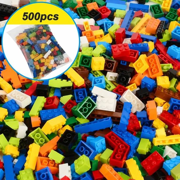 Дитячий конструктор-блоки 500 шт (Blue) - зображення 2