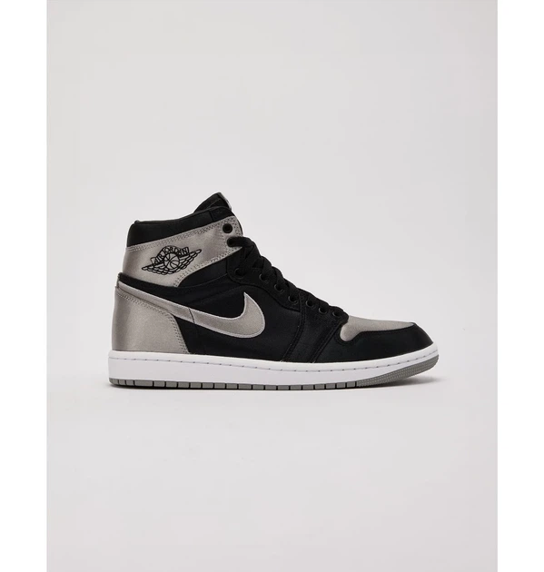 Жіночі кросівки Air Jordan 1 Retro High Og FD4810-010 шкіряні чорні з срібним Розмір 42.5 - изображение 2