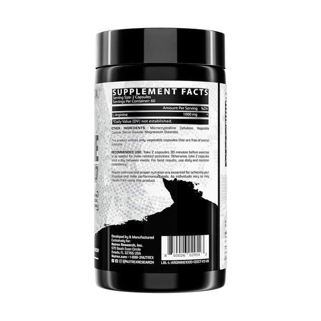 L-Аргинин L-Arginine 1000 мг Nutrex, 120 таблеток - изображение 3