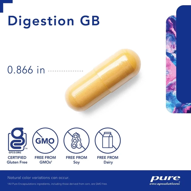 Витамины для усвоения пищи Pure Encapsulations Digestion GB 90 капсул - Фото 5 Витамины для усвоения пищи Pure Encapsulations Digestion GB 90 капсул - изображение 5