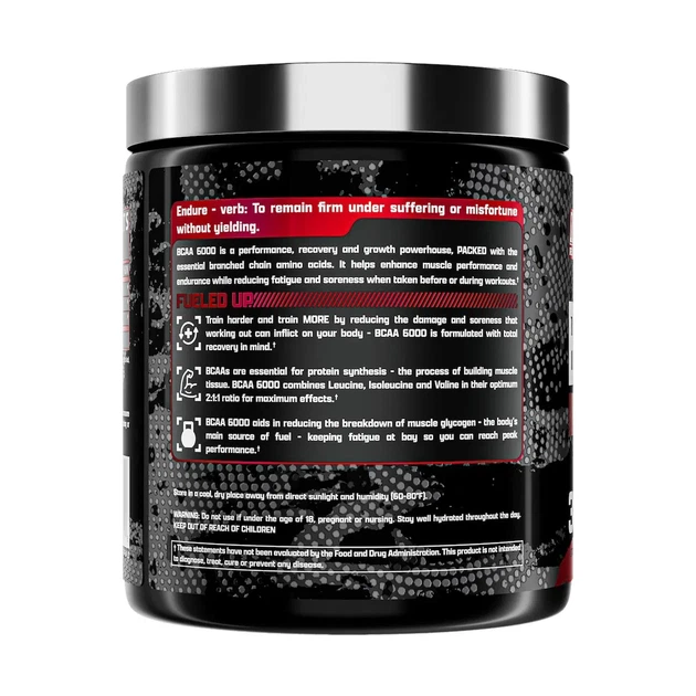 BCAA аминокислоты BCAA 6000 Nutrex, фруктовый пунш, 237 г - изображение 2