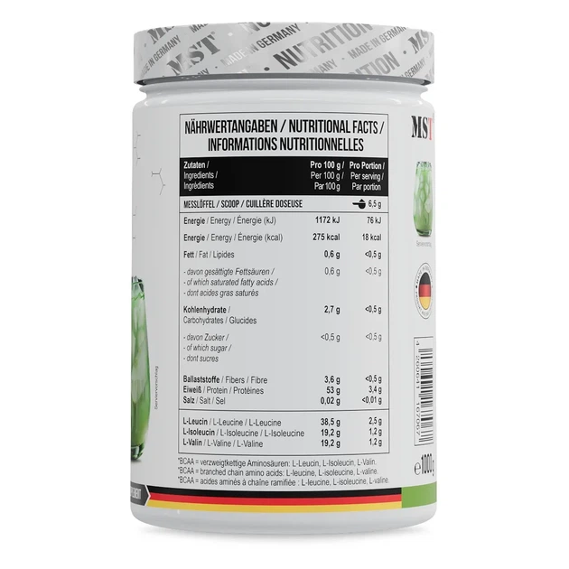 BCAA без сахара BCAA zero MST, зеленое яблоко, 1 кг - изображение 2