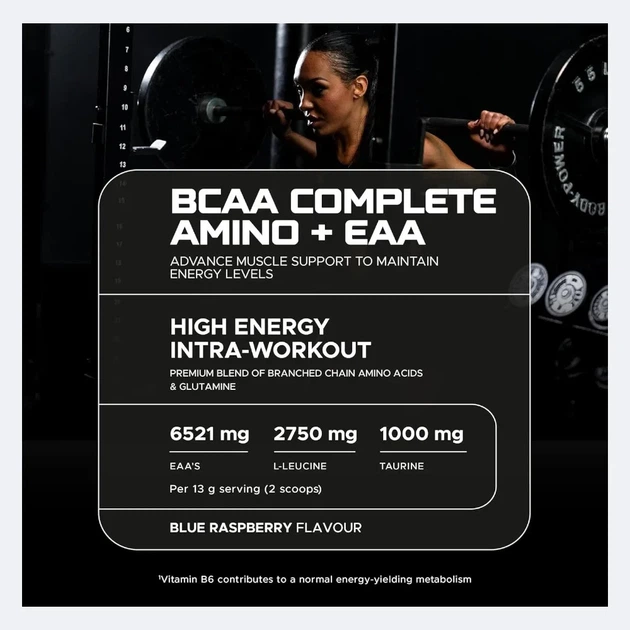BCAA Complete Amino + EAA USN, голубая малина, 400 г - изображение 3