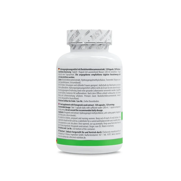 Пажитник Fenugreek 700 мг MST, 120 капсул - изображение 3