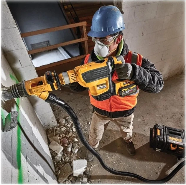 Акумуляторний перфоратор DeWalt SDS-Max 54V без акумулятора та зарядного пристрою (DCH614N-XJ) - зображення 10
