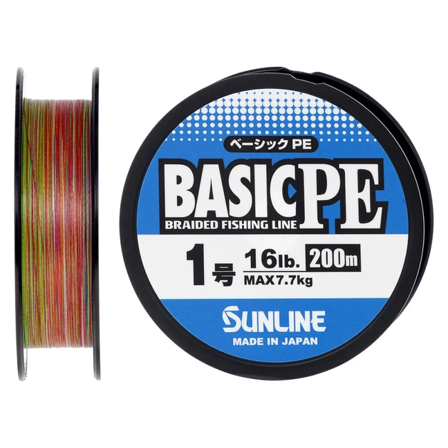 Шнур Sunline Basic PE 200m (Multi Color) #1.0/0.171mm 16lb/7.7kg - Фото 1 Шнур Sunline Basic PE 200m (Multi Color) #1.0/0.171mm 16lb/7.7kg - зображення 1