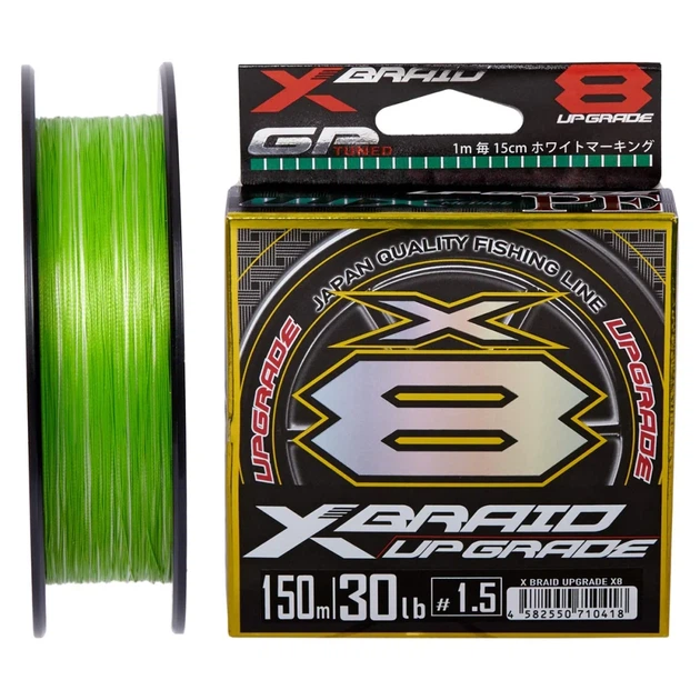 Шнур YGK X-Braid Upgrade X8 150m #0.8/0.148mm 16lb/7.3kg - Фото 1 Шнур YGK X-Braid Upgrade X8 150m #0.8/0.148mm 16lb/7.3kg - зображення 1