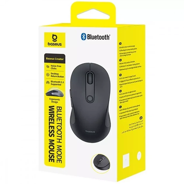 Беспроводная Мышь Baseus F02 Ergonomic Wireless Mouse (without Battery) black (B01055505111-01) - изображение 9