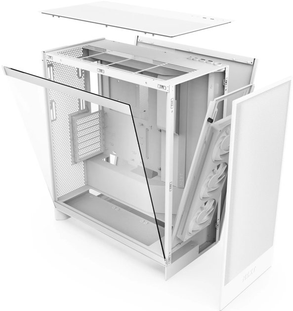 Корпус NZXT H7 Flow RGB / без БП / Midi-Tower / 3x120mm RGB Fan / Max GPU 410mm / Белый (101646497) - изображение 6