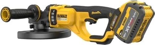 Акумуляторна кутова шліфувальна машина DeWalt 54V FlexVolt 230 мм з 2 акумуляторами 9 Аг (DCG460X2-QW) - зображення 4