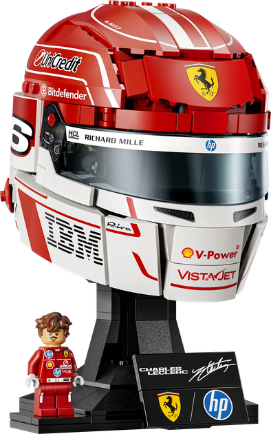 Zestaw klocków LEGO Editions Formula 1 Kask Charles Leclerc Scuderia Ferrari HP 886 elementów (43014) - obraz 2