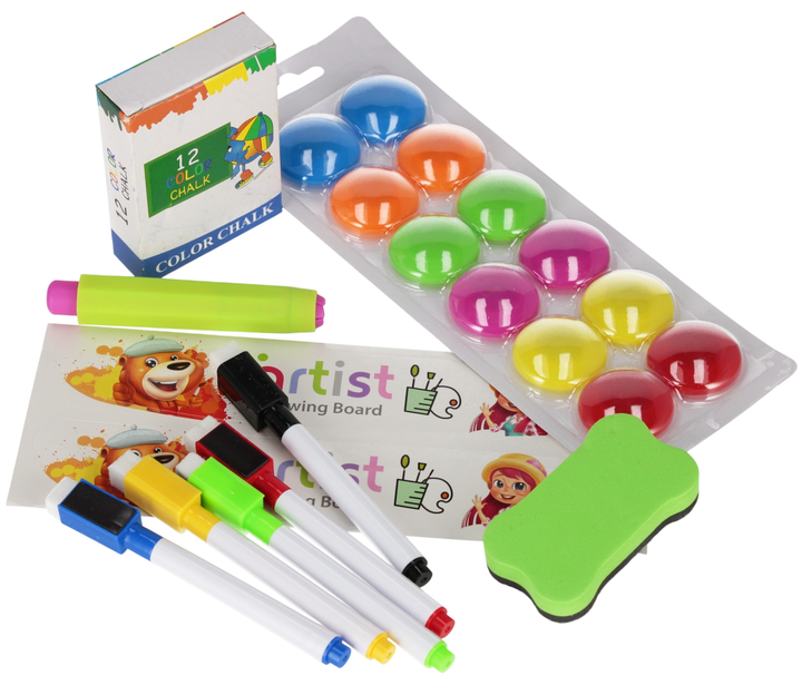 Tablica magnetyczna Mega Creative 2 w 1 stojąca z akcesoriami 569793 (5907414106067) - obraz 3