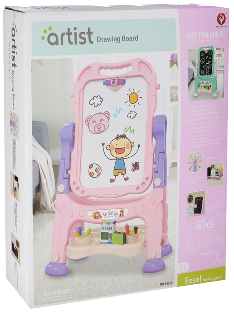 Tablica magnetyczna Mega Creative 2 w 1 stojąca z akcesoriami 569793 (5907414106067) - obraz 4