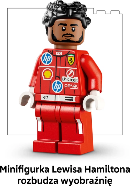 Zestaw klocków LEGO Editions Formula 1 Kask Lewis Hamilton Scuderia Ferrari HP 884 elementy (43022) - Zdjęcie 6 Zestaw klocków LEGO Editions Formula 1 Kask Lewis Hamilton Scuderia Ferrari HP 884 elementy (43022) - obraz 6