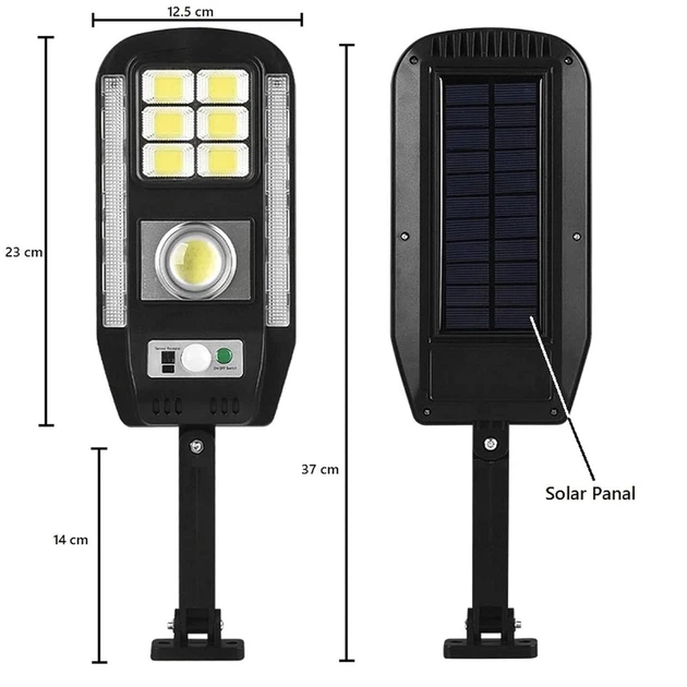 Прожектор LED настенный CL-728 с датчиком движения, пультом, солнечной панелью - изображение 4