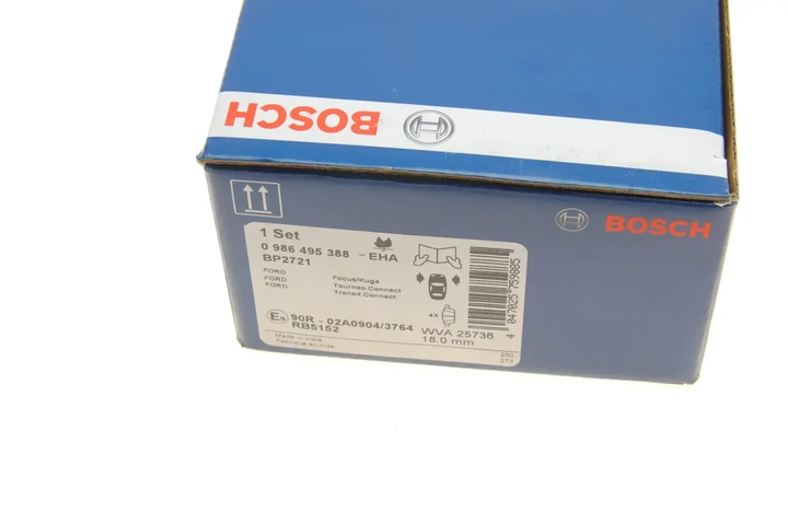 Комплект гальмівних колодок BOSCH 0986495388 Ford Focus, Connect, Kuga, Transit; Hyundai I10 2271968, 2286735, 5181461 - изображение 9