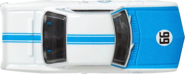 Model samochodu Mattel Hot Wheels Premium Boulevard 1966 Chevrolet Corvair Yenko Stinger Biało-czarny HRT69 (194735185542) - obraz 4
