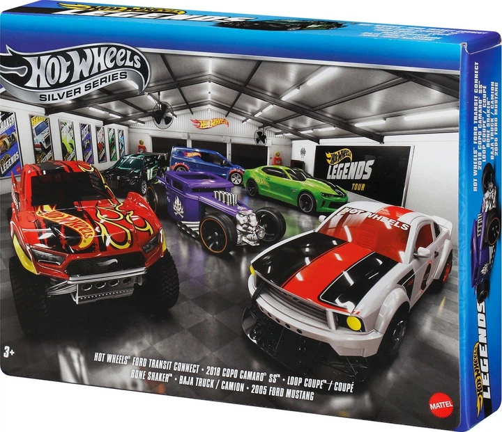 Zestaw modeli Mattel Hot Wheels Silver Series Legends Set of 6 Wielokolorowy JLB24 (194735359851) - obraz 2