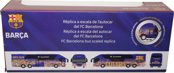 Model autobusu Banbo Toys Official Bus FC Barcelona Bordowo-pomarańczowy 16652 (8436573616652) - obraz 4