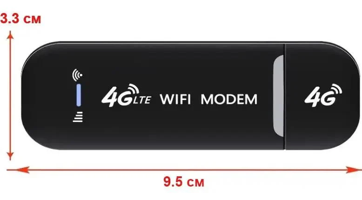 Роутер LTE Wi-Fi под SIM-карту 4G/USB/Wi-Fi Black - Фото 3 Роутер LTE Wi-Fi под SIM-карту 4G/USB/Wi-Fi Black - зображення 3