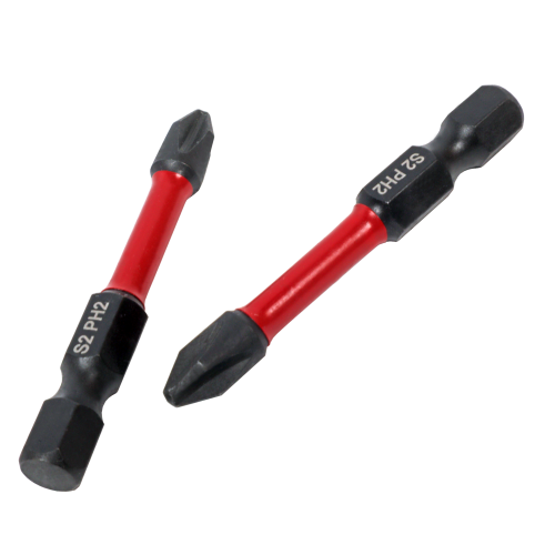 Бита S&R Impact PH2 x 50mm 2шт (161010006) - Фото 1 Бита S&R Impact PH2 x 50mm 2шт (161010006) - изображение 1
