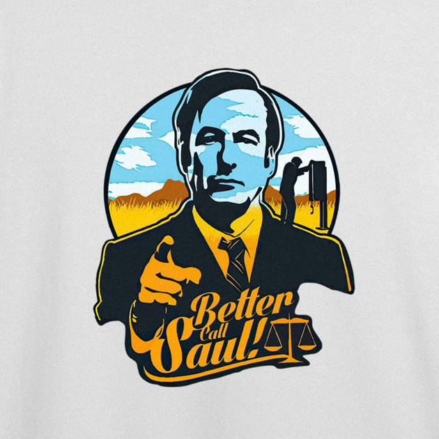 Футболка мужская с принтом ТіШОТКА Better Call Saul Путь: Во все тяжкие L Белый Оверсайз (1090500917) - изображение 3