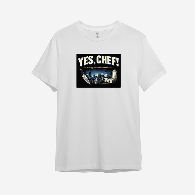 Футболка чоловіча з принтом ТіШОТКА Yes, Chef! The Bear 5XL Білий Стандарт (1075697058) - зображення 4
