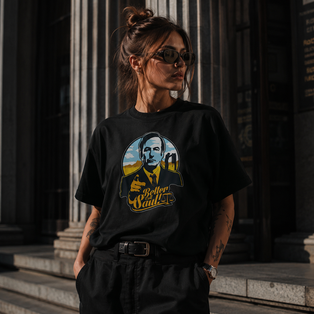 Футболка мужская с принтом ТіШОТКА Better Call Saul Путь: Во все тяжкие XS Черный Оверсайз (1090500917) - изображение 2