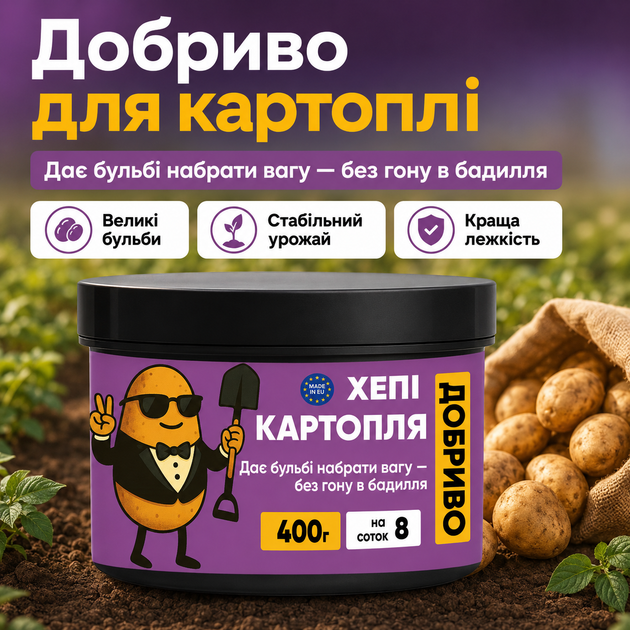 Удобрение для картофеля Хеппи Картопля, 400 г, Нидерланды - изображение 2