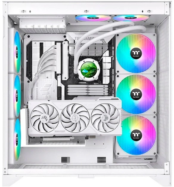 Chłodzenie wodne Thermaltake TH420 V2 Ultra EX ARGB Sync AIO Liquid Cooler Snow Edition (CL-W428-PL14SW-A) - obraz 6