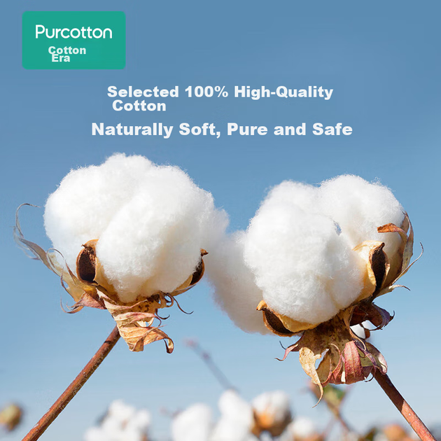 Влажные салфетки для умывания PurCotton [Выбор Сунь Инша], продаются в магазине JD, одноразовые хлопковые салфетки для лица, мягкие хлопковые полотенца, 12 упаковок, 20*20 см - изображение 6