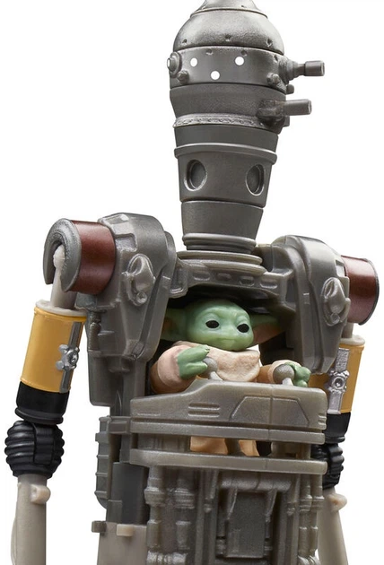 Zestaw figurek Hasbro Star Wars The Vintage Collection The Mandalorian IG-12, Grogu and Anzellan 9.5 cm G06705L00 (5010996292094) - obraz 9