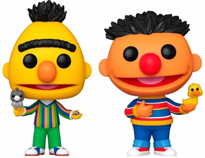 Набір фігурок Funko Pop! Television Sesame Street Bert and Ernie 9 см 2 шт FUN82870 (889698828703) - зображення 2