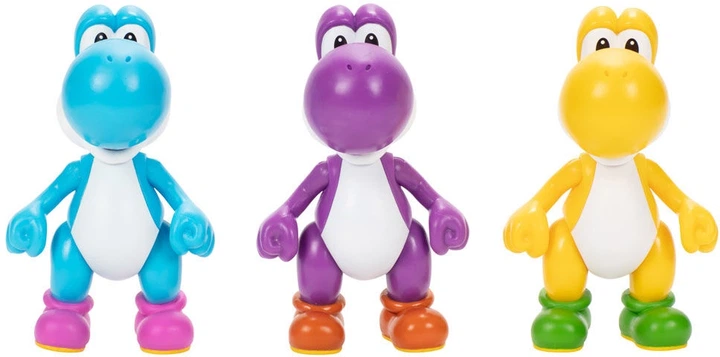 Zestaw figurek Jakks Pacific Super Mario Bros: Yoshi 10 cm 3 szt 413834 (192995413832) - obraz 6