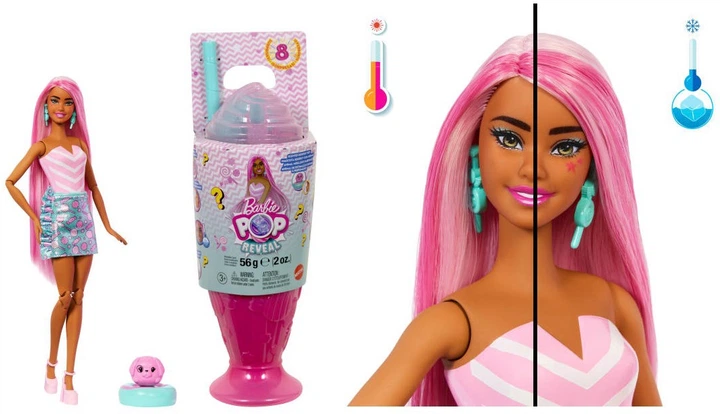 Лялька Mattel Barbie Pop Reveal Стильний Десерт з аксесуаром JFY62 WB4 (194735308644) - Фото 1 Лялька Mattel Barbie Pop Reveal Стильний Десерт з аксесуаром JFY62 WB4 (194735308644) - зображення 1