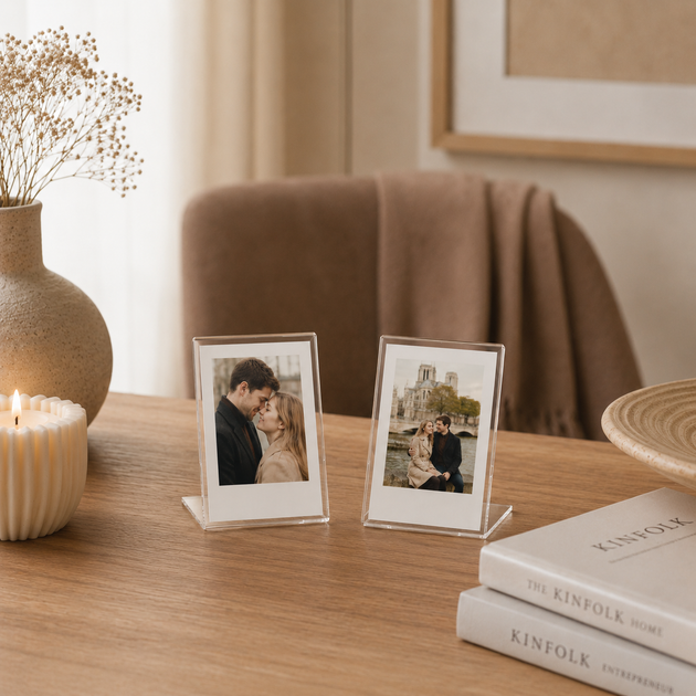 Фоторамка для Fujifilm Instax mini, Canon Zink, Polaroid Go фотографий прозрачная - зображення 3