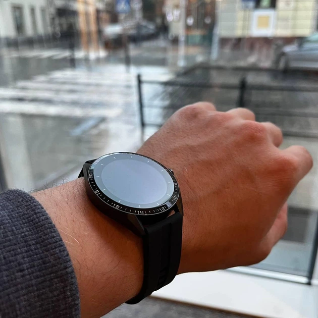 Смарт-годинник KUMI GW16T, AMOLED, водонепроникні, чорні - Фото 3 Смарт-годинник KUMI GW16T, AMOLED, водонепроникні, чорні - зображення 3