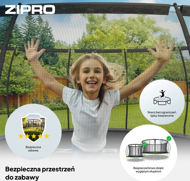 Батут Zipro Jump Pro Premium с внутренней сеткой 16FT 496 см (12578746) - Фото 5 Батут Zipro Jump Pro Premium с внутренней сеткой 16FT 496 см (12578746) - изображение 5