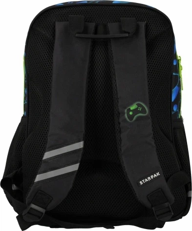 Рюкзак шкільний StarPak Gaming Чорно-синій (5905523682045) - Фото 3 Рюкзак шкільний StarPak Gaming Чорно-синій (5905523682045) - зображення 3