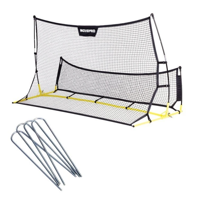 Dwustronny trenażer piłkarski MOVEPRO Rebounder do ćwiczeń strzeleckich 220 x 120 cm (JSP-DS8030) (5905817010073) - Zdjęcie 4 Dwustronny trenażer piłkarski MOVEPRO Rebounder do ćwiczeń strzeleckich 220 x 120 cm (JSP-DS8030) (5905817010073) - obraz 4