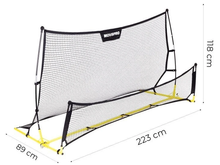Dwustronny trenażer piłkarski MOVEPRO Rebounder do ćwiczeń strzeleckich 220 x 120 cm (JSP-DS8030) (5905817010073) - Zdjęcie 6 Dwustronny trenażer piłkarski MOVEPRO Rebounder do ćwiczeń strzeleckich 220 x 120 cm (JSP-DS8030) (5905817010073) - obraz 6