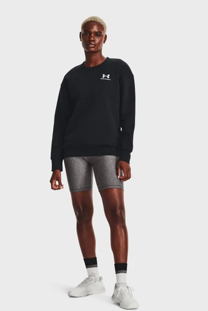 Жіночий чорний світшот Essential Fleece Crew-BLK Under Armour XXL 1373032-001 - изображение 2
