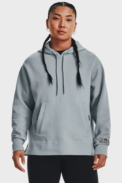 Сіре худі UA Summit Knit Hoodie (Унісекс) Under Armour XXL 1377173-465 - зображення 2