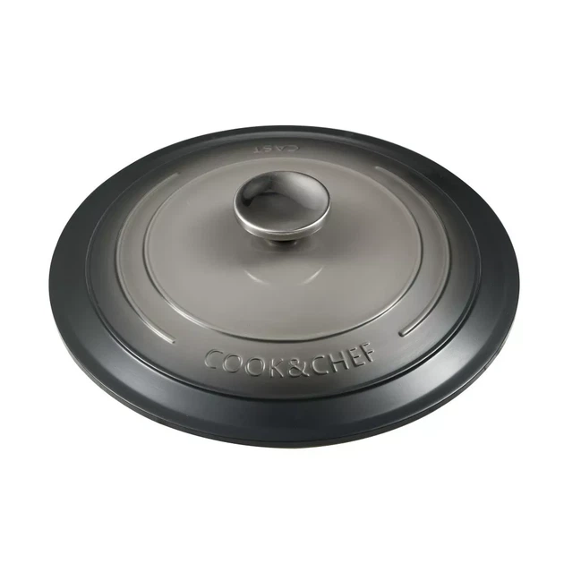 Каструля Bergner Excalibur з кришкою 6.5 л 28 см BG-36102-GY сіра (00128358) - Фото 3 Каструля Bergner Excalibur з кришкою 6.5 л 28 см BG-36102-GY сіра (00128358) - изображение 3