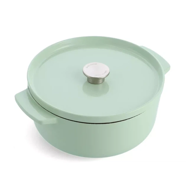 Каструля KitchenAid чавунна 5,2 л 26 см CC007434-001 фісташковий (00128323) - Фото 1 Каструля KitchenAid чавунна 5,2 л 26 см CC007434-001 фісташковий (00128323) - зображення 1